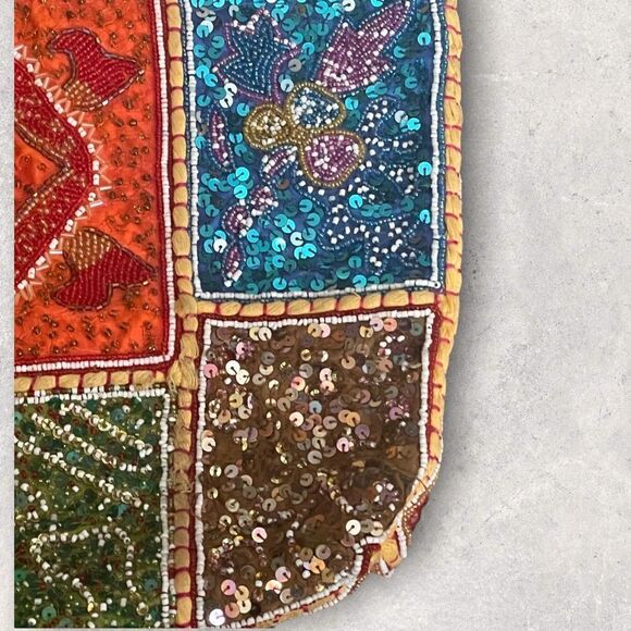 FSP | Vintage Women’s Beaded Shoulder bag Tote - Picture 11 of 13